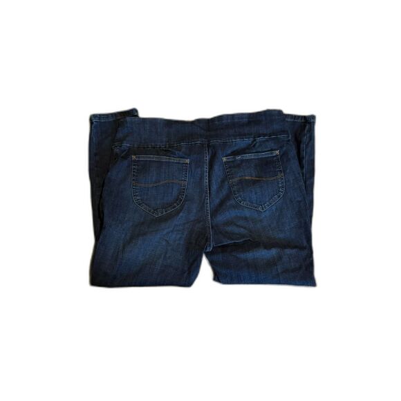 Lee Plus Size Short Slim Fit Skinny Leg Jeans, Mid Rise, 20W, Dark Blue, Lee - Picture 3 of 5
